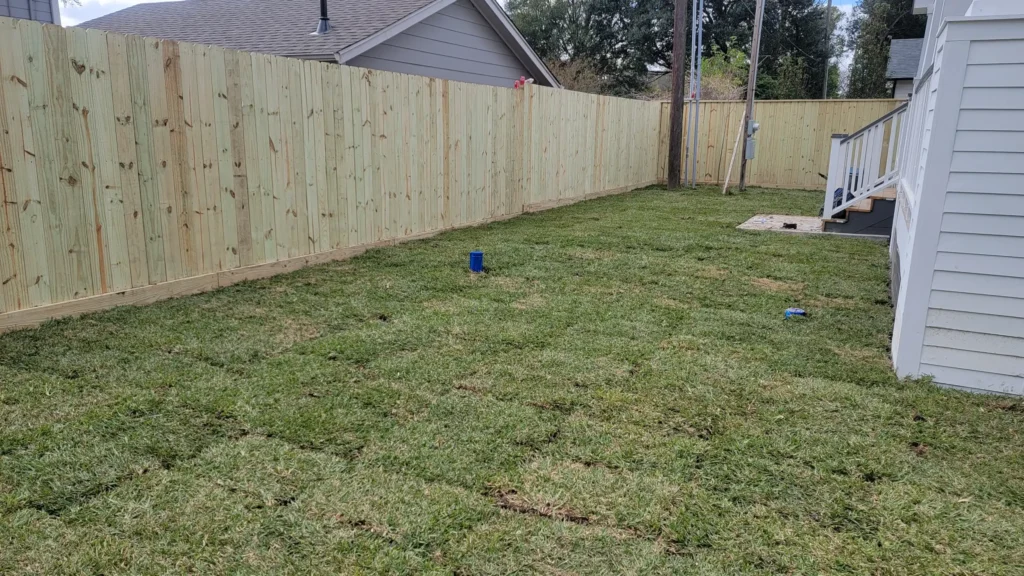 Completed fence