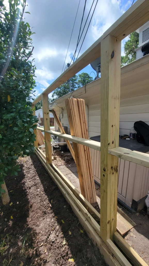 Fence installation